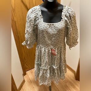 Ivycity Co Short Madeline dress in blue